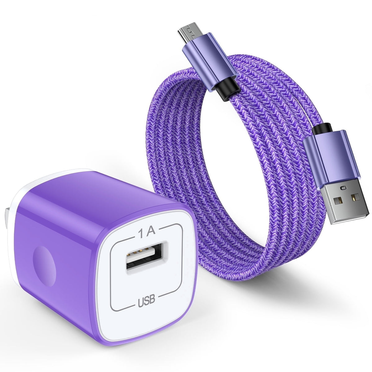 Fast Charger USB Wall Charger with USB-A to Micro Cable 6FT Fast Charg - My Store 2