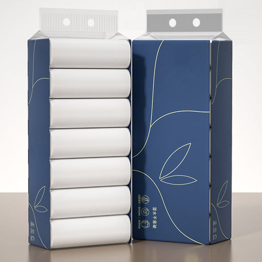 Gnmfd 14 Rolls 4-Layer Toilet Paper Household Kitchen Paper Soft Stron