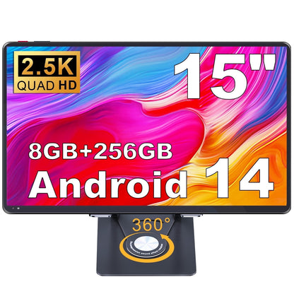 Golzer Android 14 Tablet 15 inch 2.5K Display, Helio G99 Octa-Core Pro - My Store 2