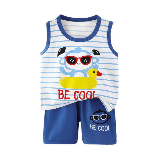 Kids Summer Clothes Summer Clothes Cotton Shirts and Shorts Kids Outfi