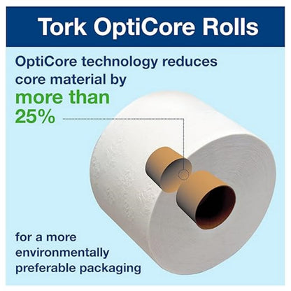 Mid-size Toilet Paper Roll White T10, Universal, 2-ply, 12 x 2000 shee