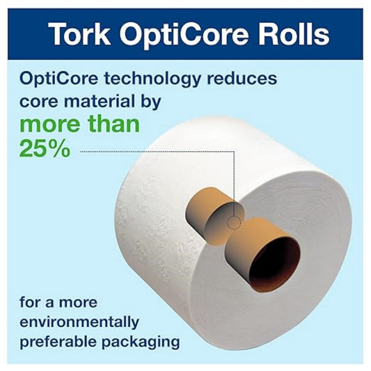 Mid-size Toilet Paper Roll White T10, Universal, 2-ply, 12 x 2000 shee