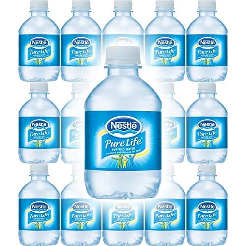 Nestle Water, Pure Life, Purified Water, 8 Fl Oz (Pack of 15, Total of