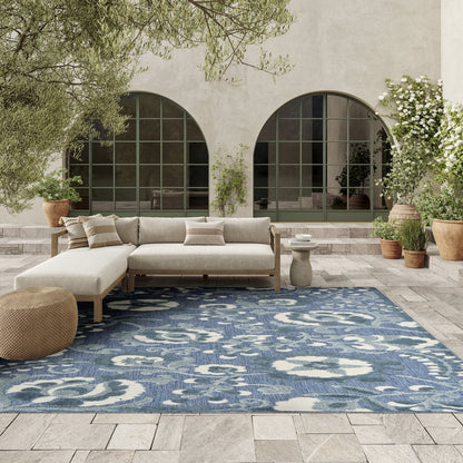 Nourison Aloha Indoor/Outdoor Red Multicolor 2' x 6' Area Rug (2x6)