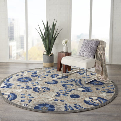 Nourison Aloha Indoor/Outdoor Red Multicolor 2' x 6' Area Rug (2x6)