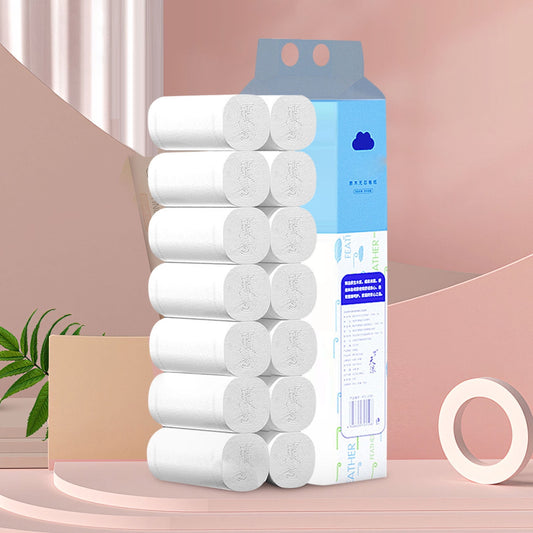 RKZDSR 14 Rolls Premium 4-Ply Toilet Paper - Ultra Soft & Strong Bath