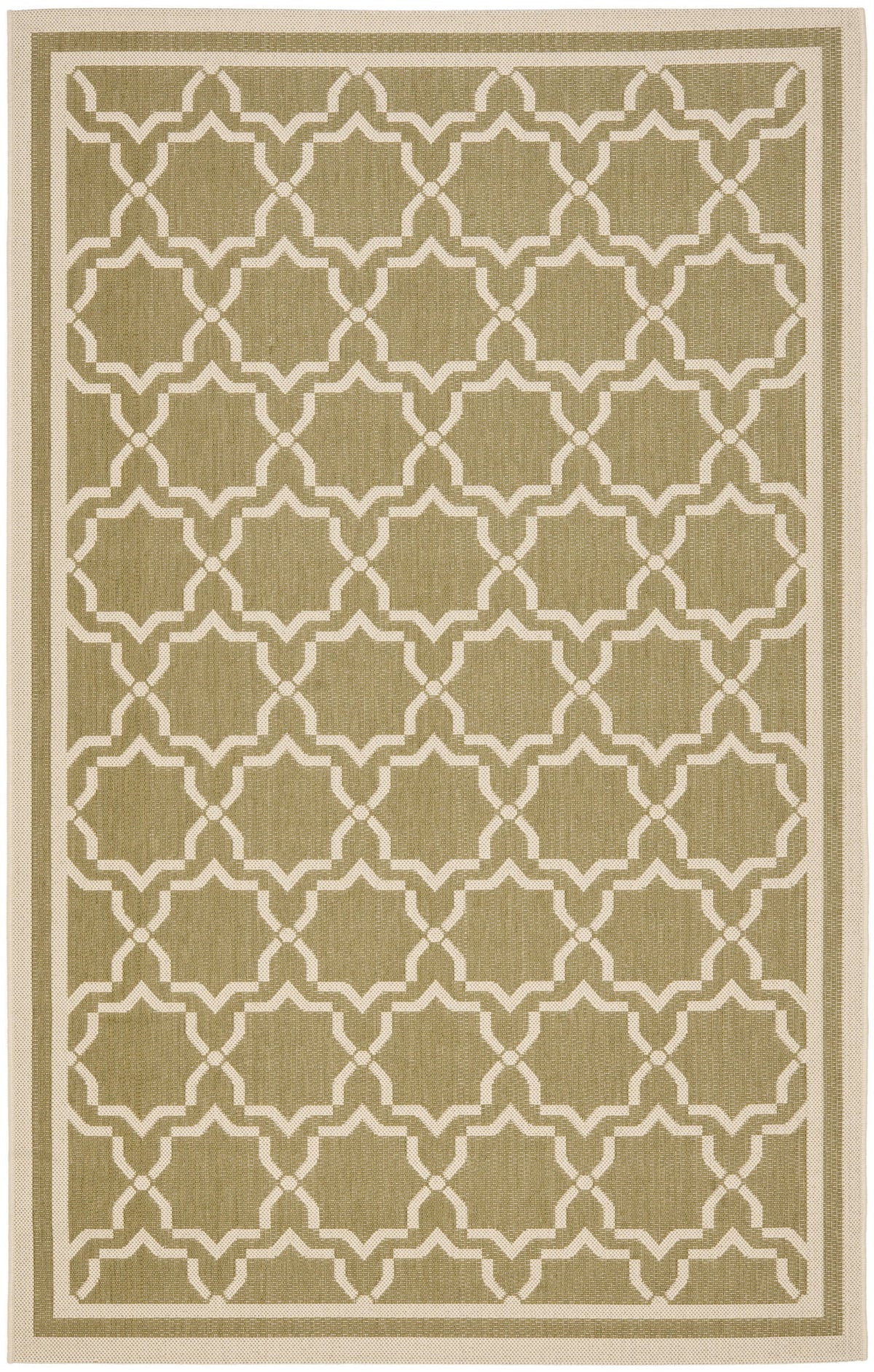 SAFAVIEH Courtyard Allison Geometric Bordered Indoor/Outdoor Area Rug,