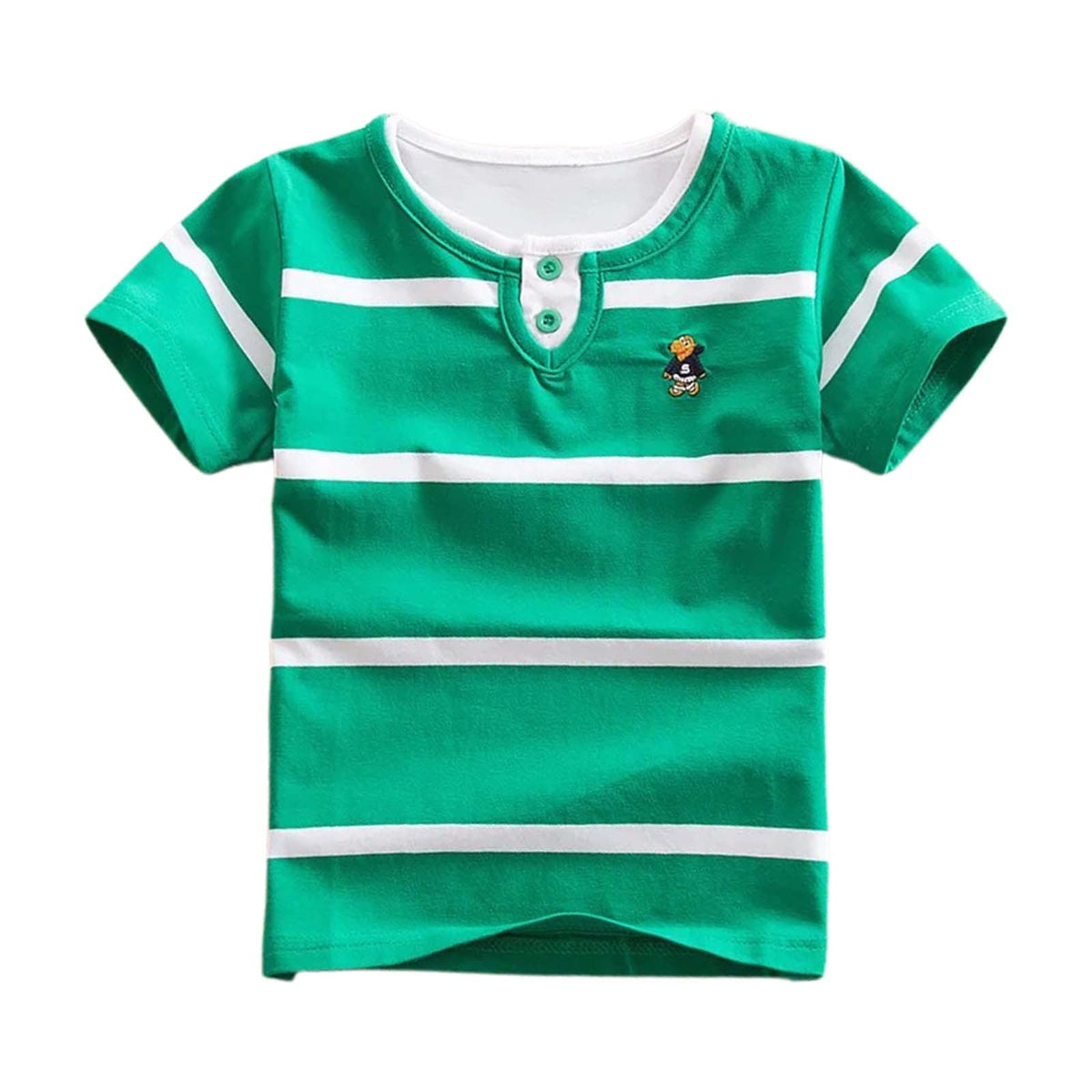 Boys Shirt Short Sleeve Comfort Apparel Kids Summer Clothes,Blue,2-3 Y