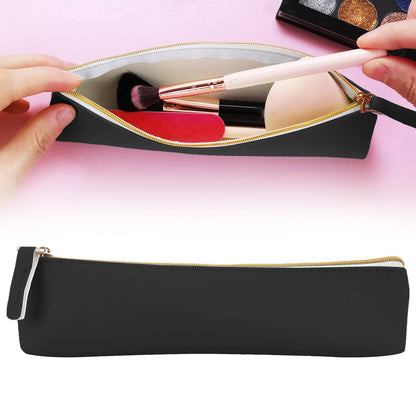 Toolix Leather Pen Pencil Case Cute Pencil Small Pen Bag Aesthetic Sta - My Store 2