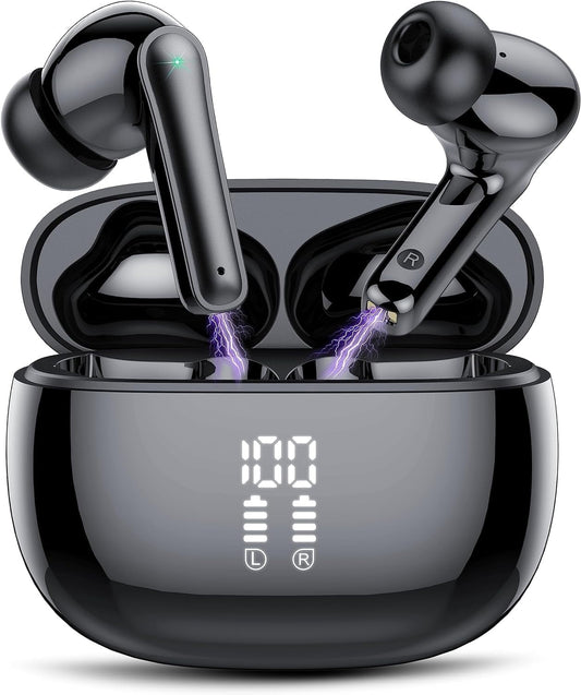 Wireless Ear Buds 48H Playtime Bluetooth Ear Buds Stereo Bluetooth Hea - My Store 2