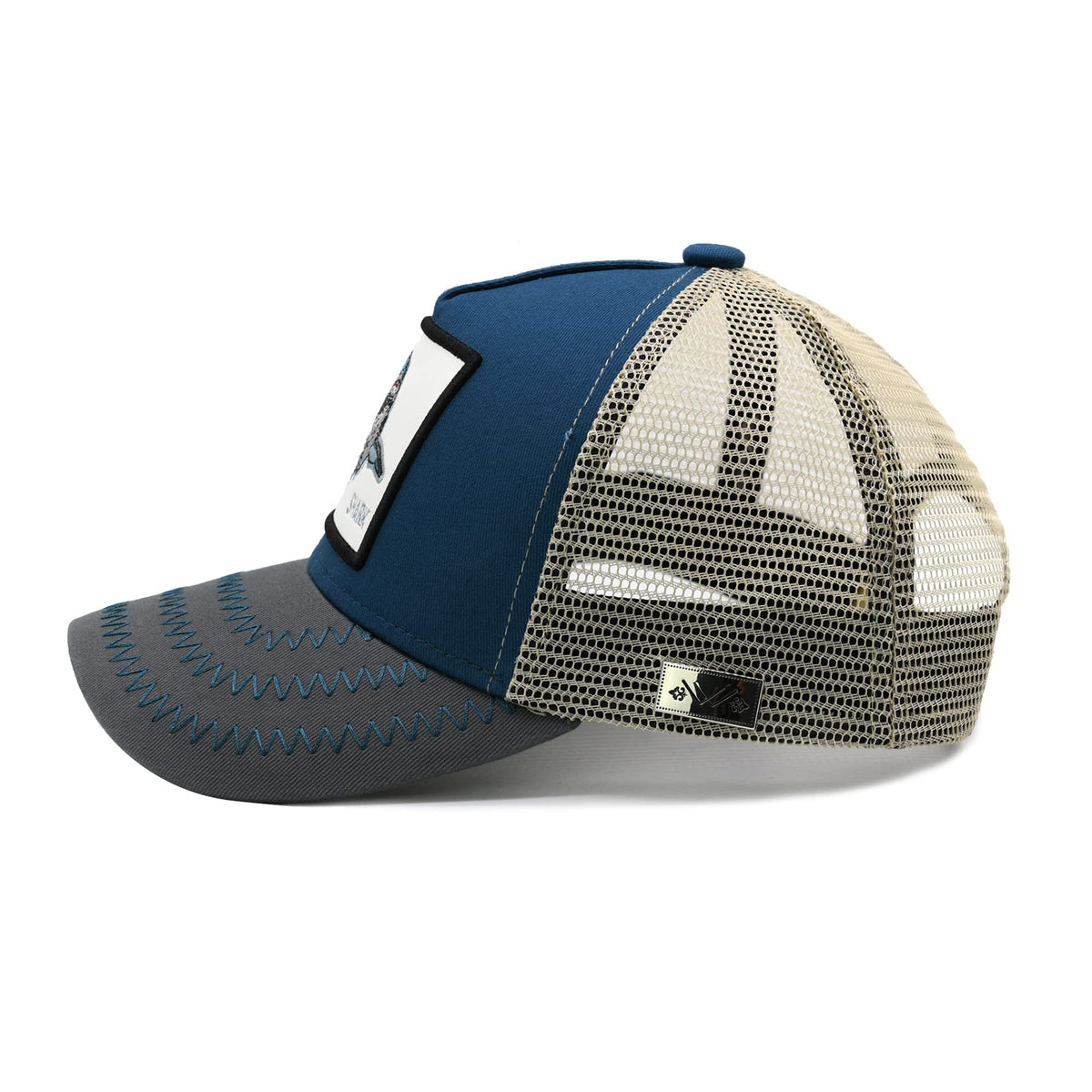 Waldeal Boys' Shark Trucker Hat, Adjustable Mesh Snapback Baseball Cap
