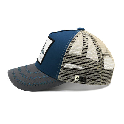 Waldeal Boys' Shark Trucker Hat, Adjustable Mesh Snapback Baseball Cap