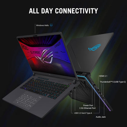 ASUS ROG Strix G16 (2025) Gaming Desktop Computer, Intel Core Ultra 9,