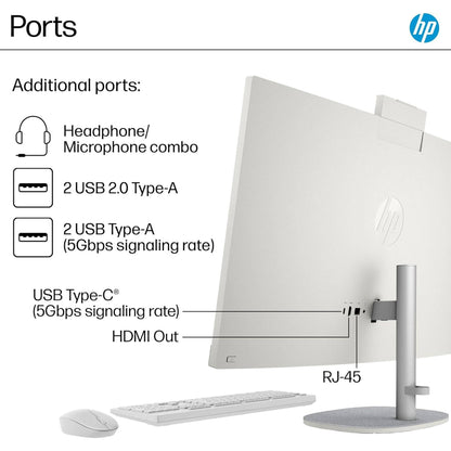 HP 27" All-in-One Desktop Computer, FHD IPS Display, 12-core Intel Cor