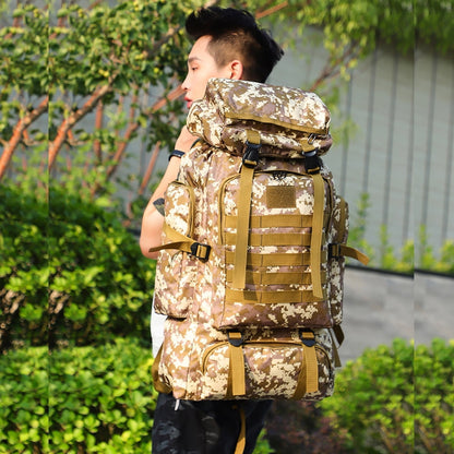 80L Travel Hiking Camping Backpack with Rain Cover,Hiking Daypack for - My Store 2
