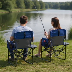 Danolapsi Oversized Folding Director Camping Chair,Heavy Duty Portable - My Store 2