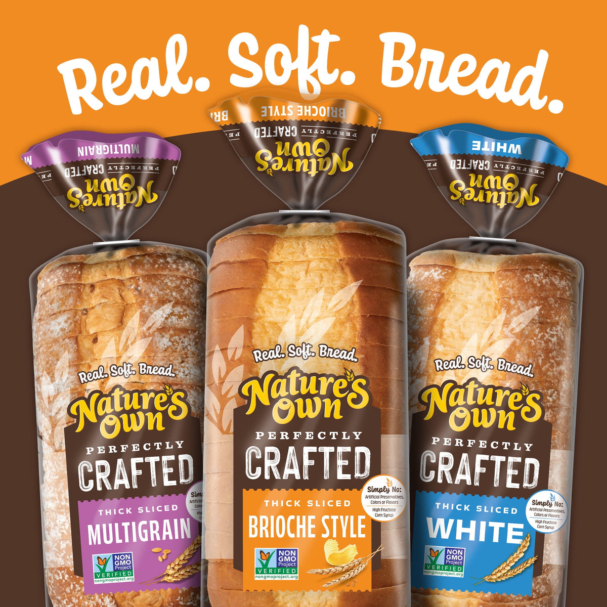 Nature's Own Perfectly Crafted Brioche Style Bread Loaf, Thick Sliced