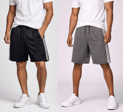 ASUDESIRE 5 Pack Athletic Shorts for Men with Pockets and Elastic Wais