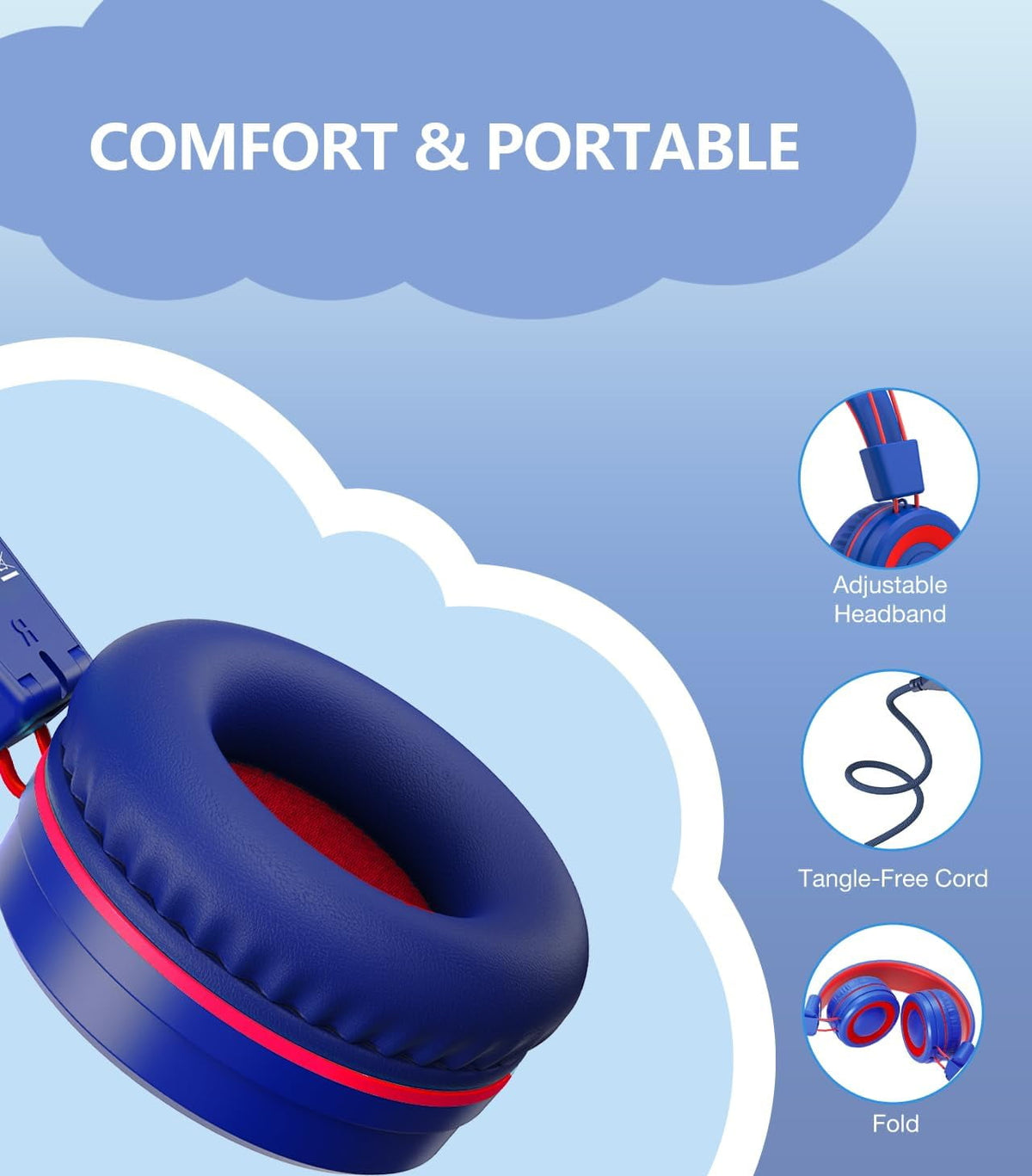 Upgrade USB Type C Kids Headphone for School, 94dB Safe Volume Limited - My Store 2