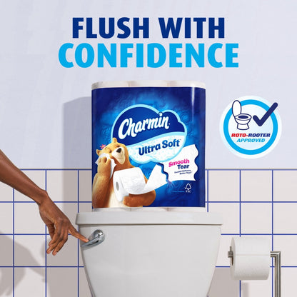 Charmin Ultra Soft Toilet Paper 24 Mega Rolls, 224 Sheets Per Roll