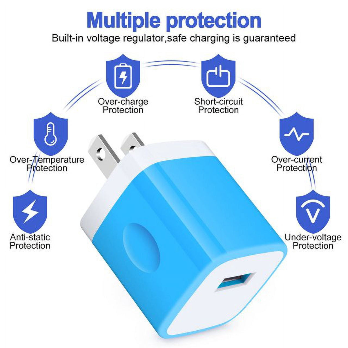 Charging Block,Type C Charger Block Fast Charging HopePow 3PCS 1A/5V U - My Store 2