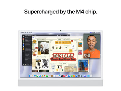 Apple iMac 24" All-In-One Computer, Apple M4, 16GB RAM, 256GB SSD, Mac