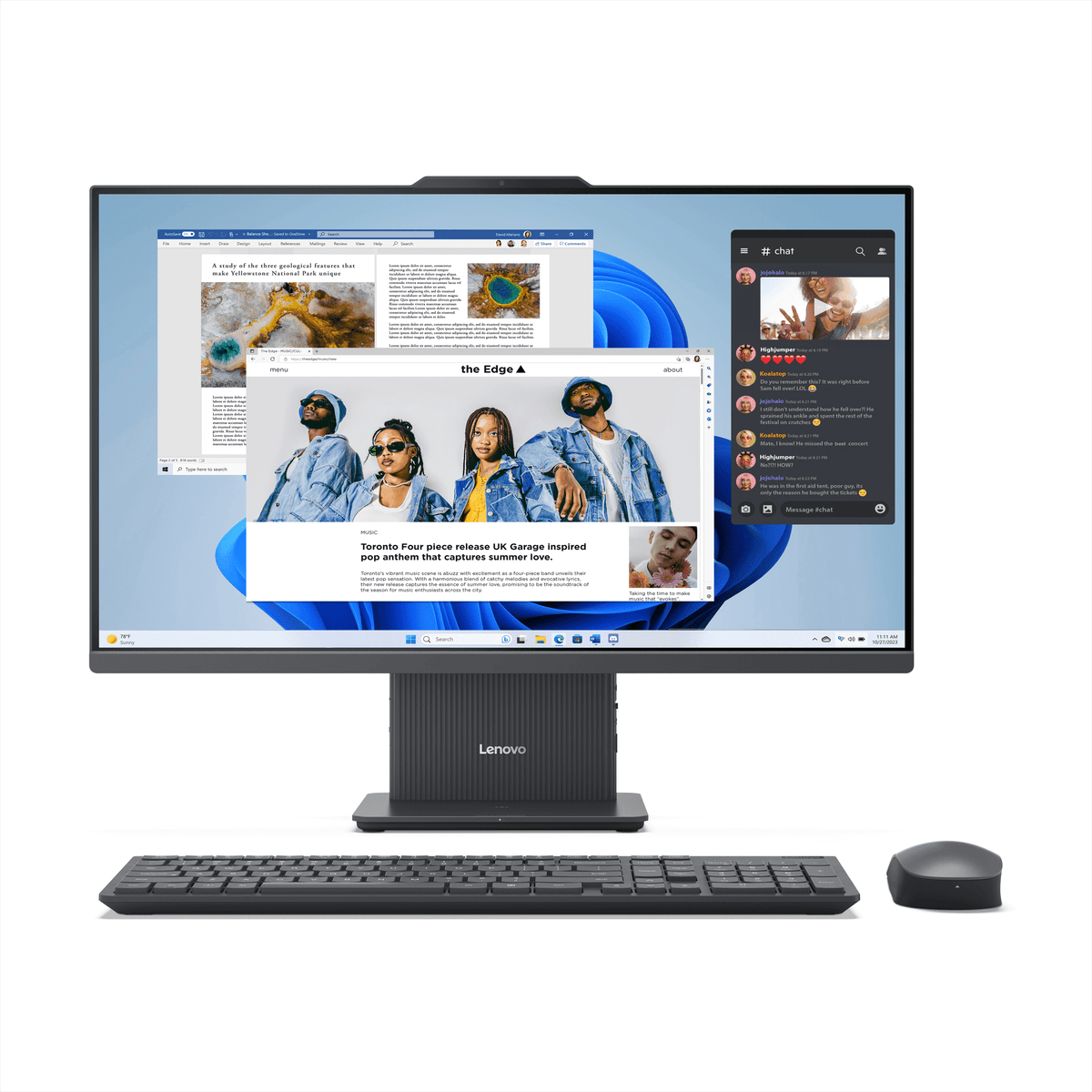 Lenovo IdeaCentre 27" FHD Non-Touch All-In-One Windows Desktop Core i5