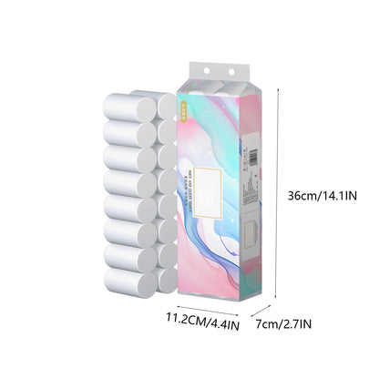 Amketima 16 Rolls Toilet Paper 4 Layer Bathroom Tissue Made from Wood