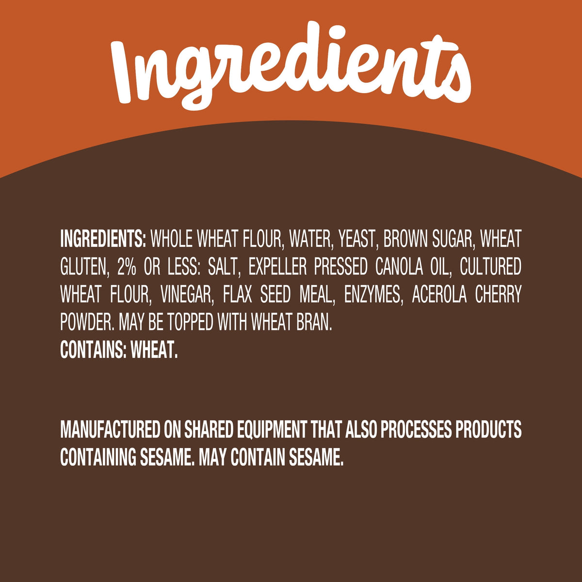 Nature's Own 100% Whole Wheat Bread, Sliced Non-GMO Whole Wheat Sandwi