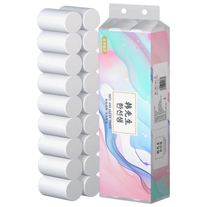 OEFNTAC 18 Rolls Toilet Paper 4 Layer Wooden Pulp Tissue Kitchen Hand