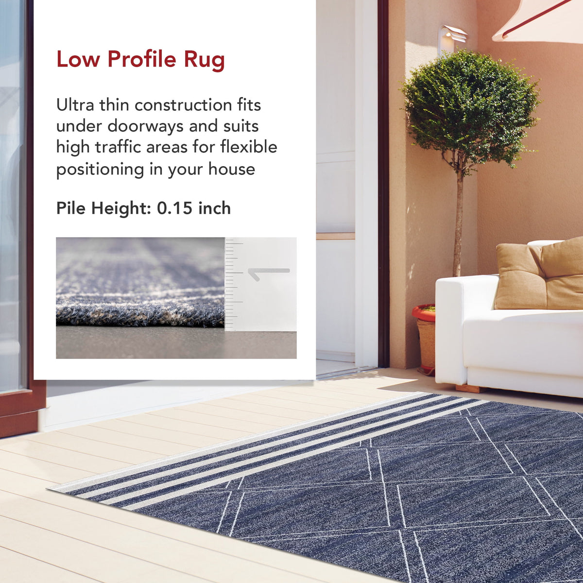 nuLOOM Roberge Coastal Indoor/Outdoor Area Rug, 2' 6" x 8', Runner, Ro