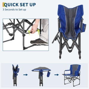 Danolapsi Oversized Folding Director Camping Chair,Heavy Duty Portable - My Store 2