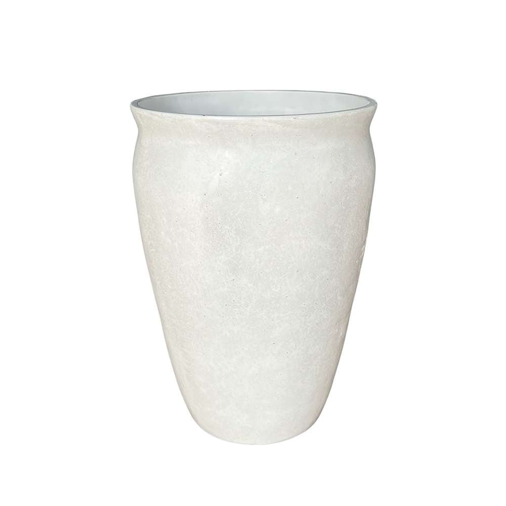 Better Homes & Gardens 14inch Hawthorn Planter Gypsum with Modern Desi