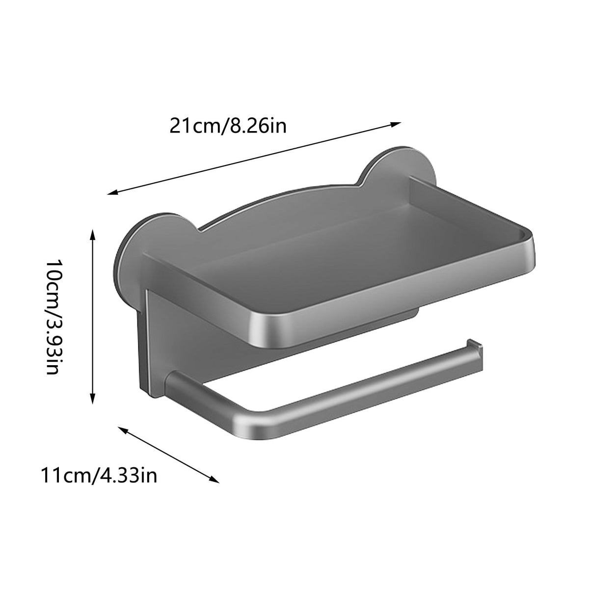 Wrjufa Toilet Paper Freestanding Rustproof Toilet Paper With Accessori