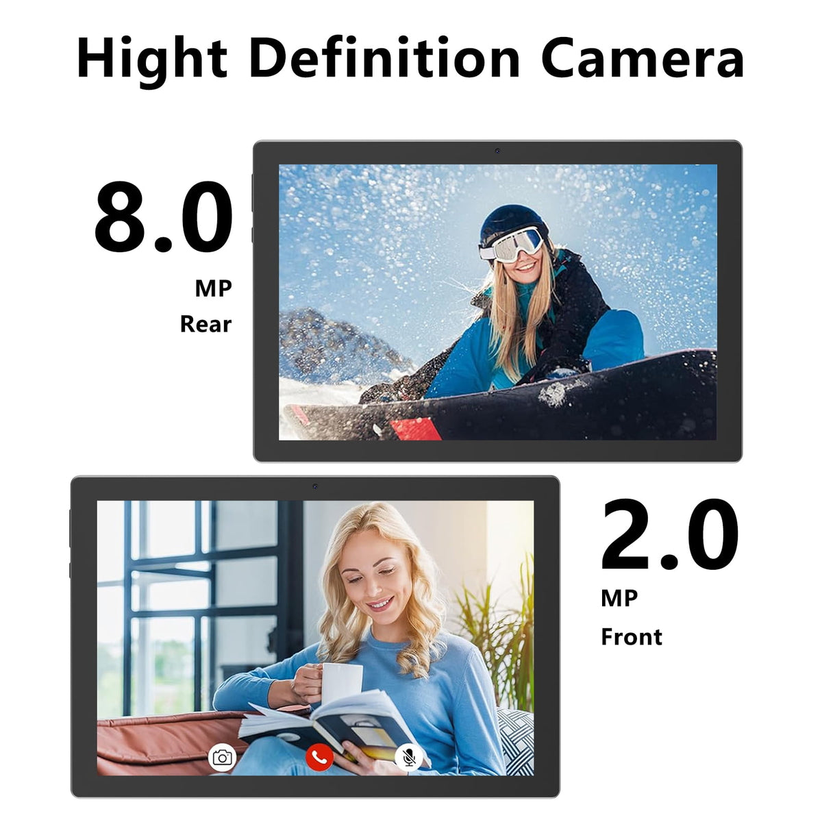 Android 15 Tablet 10 inch Tablets with Case, 12GB RAM + 64GB ROM (Expa - My Store 2