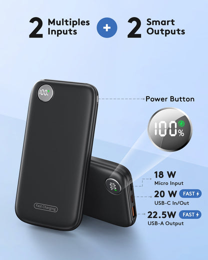 Fast Charging Power Bank, 10000mah Portable Charger for iPhone, 22.5W - My Store 2