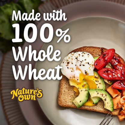 Nature's Own 100% Whole Wheat Bread, Sliced Non-GMO Whole Wheat Sandwi
