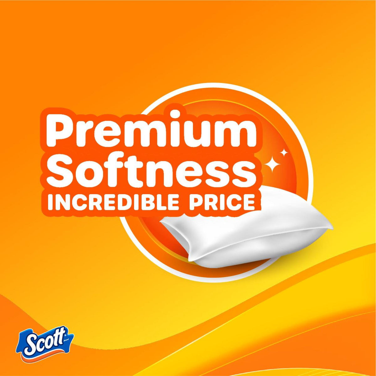 Scott ComfortPlus Toilet Paper with Soft Lavender Scented Tube, 12 Meg