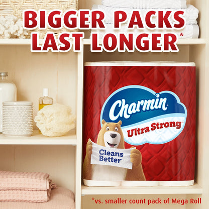 Charmin Ultra Strong Toilet Paper 12 Mega Rolls, 242 Sheets Per Roll
