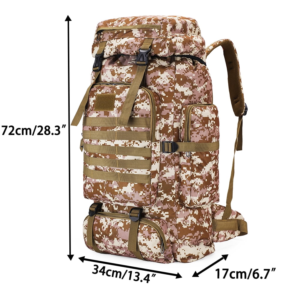 80L Travel Hiking Camping Backpack with Rain Cover,Hiking Daypack for - My Store 2