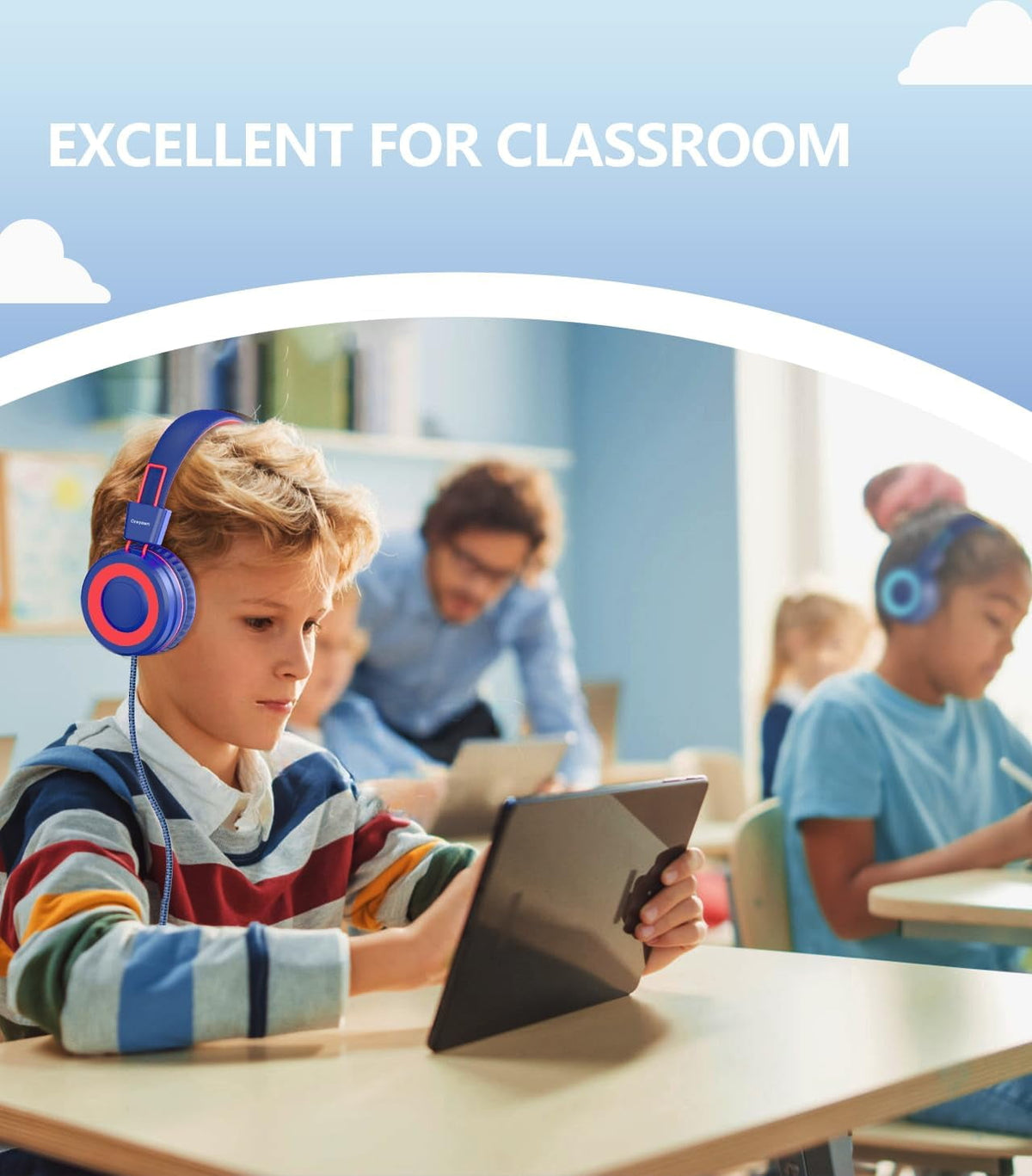 Upgrade USB Type C Kids Headphone for School, 94dB Safe Volume Limited - My Store 2