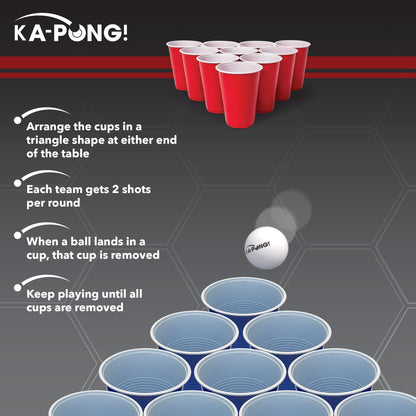 EastPoint Sports Ka-Pong Plastic Cup Party Game Set - 22 Plastic Cups - My Store 2