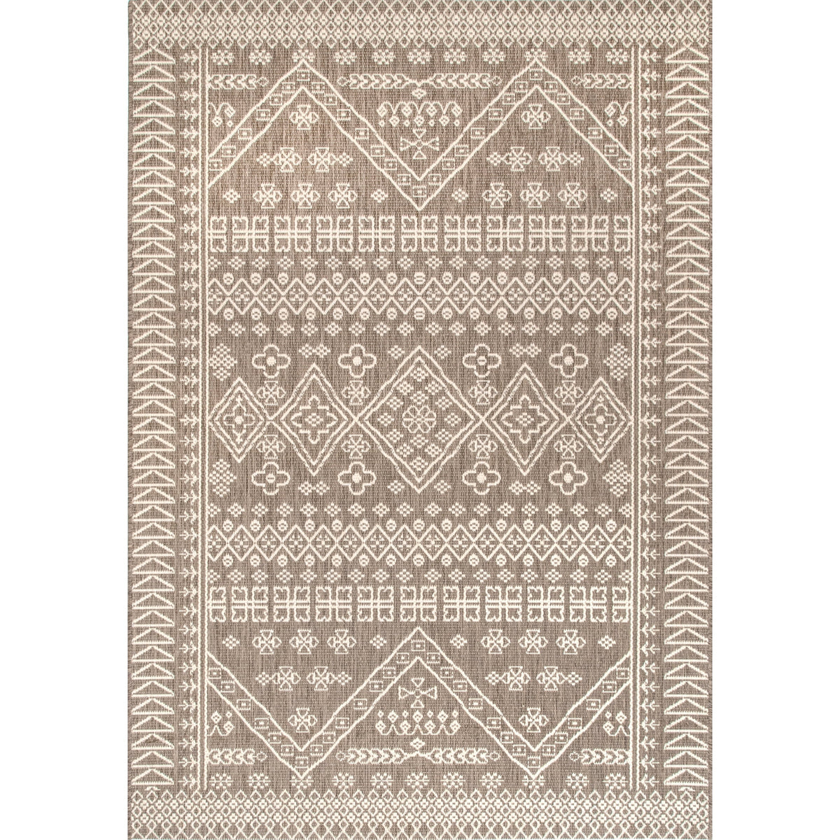 nuLOOM Kandace Tribal Indoor/Outdoor Runner Rug, 2' x 10', Blue