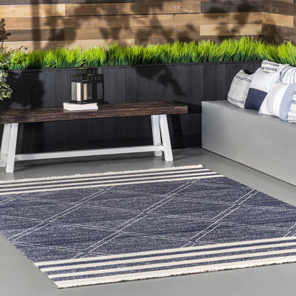 nuLOOM Roberge Coastal Indoor/Outdoor Area Rug, 2' 6" x 8', Runner, Ro